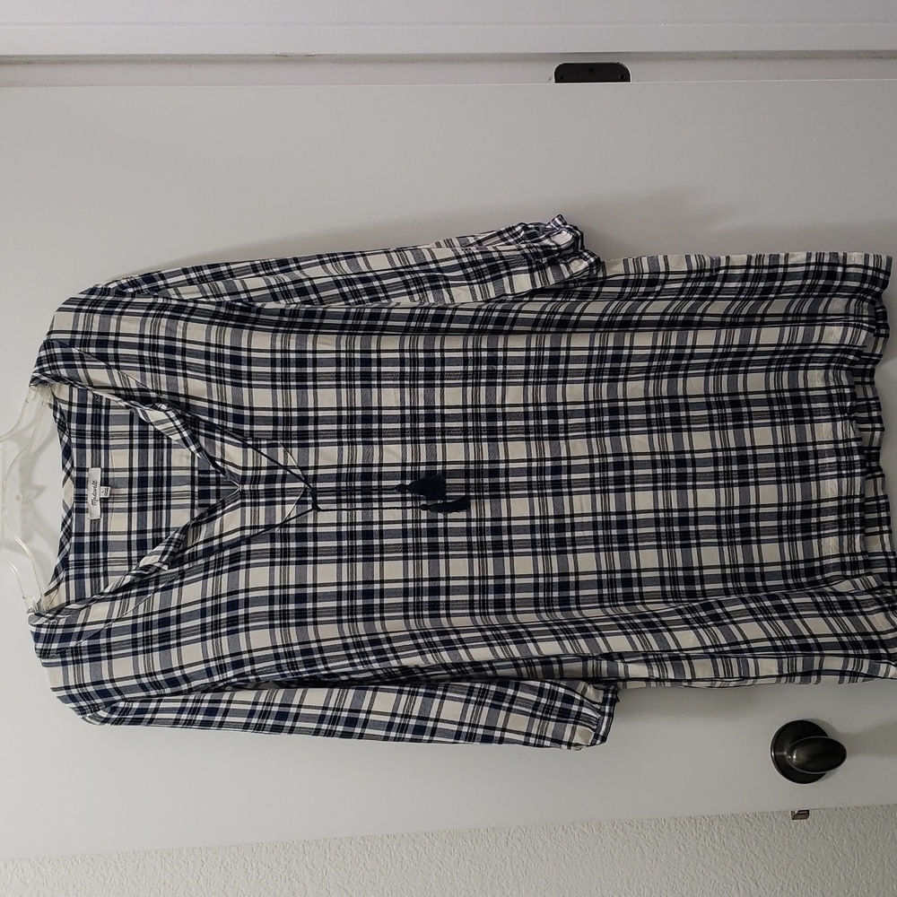 Madewell Long Sleeve Dress/Tunic Soft and Comfortable Plaid